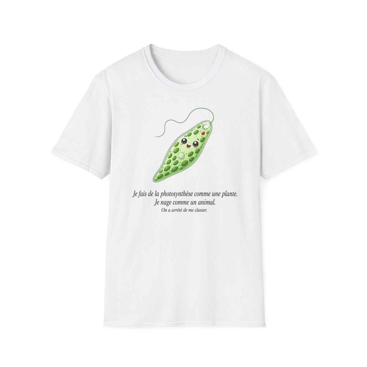 T-shirt kawaii avec cosse de pois — Adorable t-shirt illustré sur le thème botanique