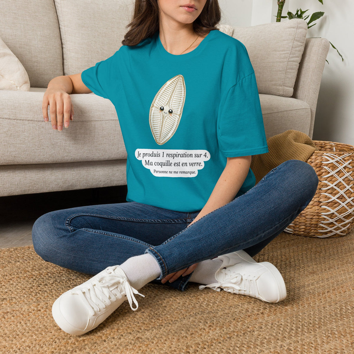T-shirt — Adorable illustration d’une coquille en verre