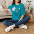 T-shirt — « Je suis invisible » — Illustration fantaisiste du vent