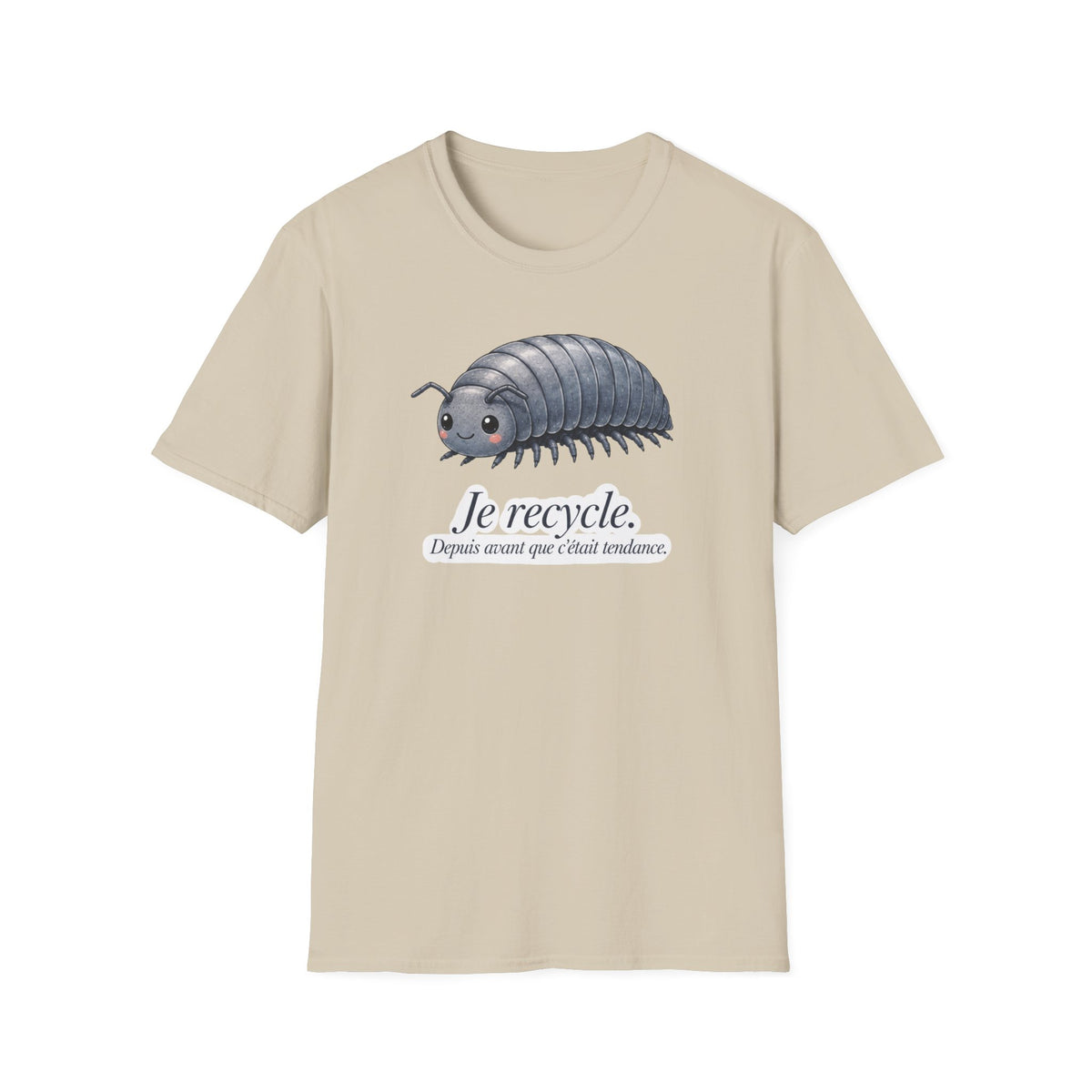 T-shirt Isopode « Je recycle. » — Adorable illustration sur le thème écologique