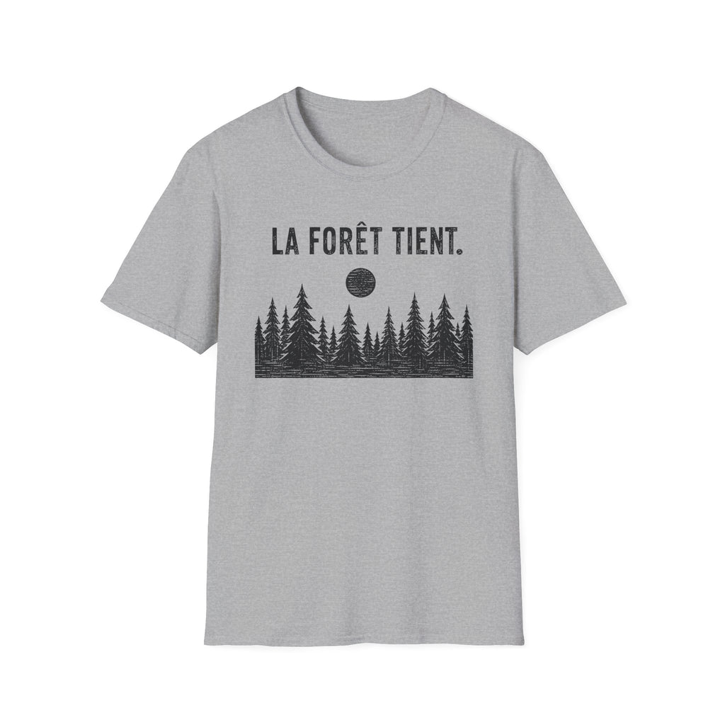 T-shirt « La forêt tient » — T-shirt graphique sur le thème des bois