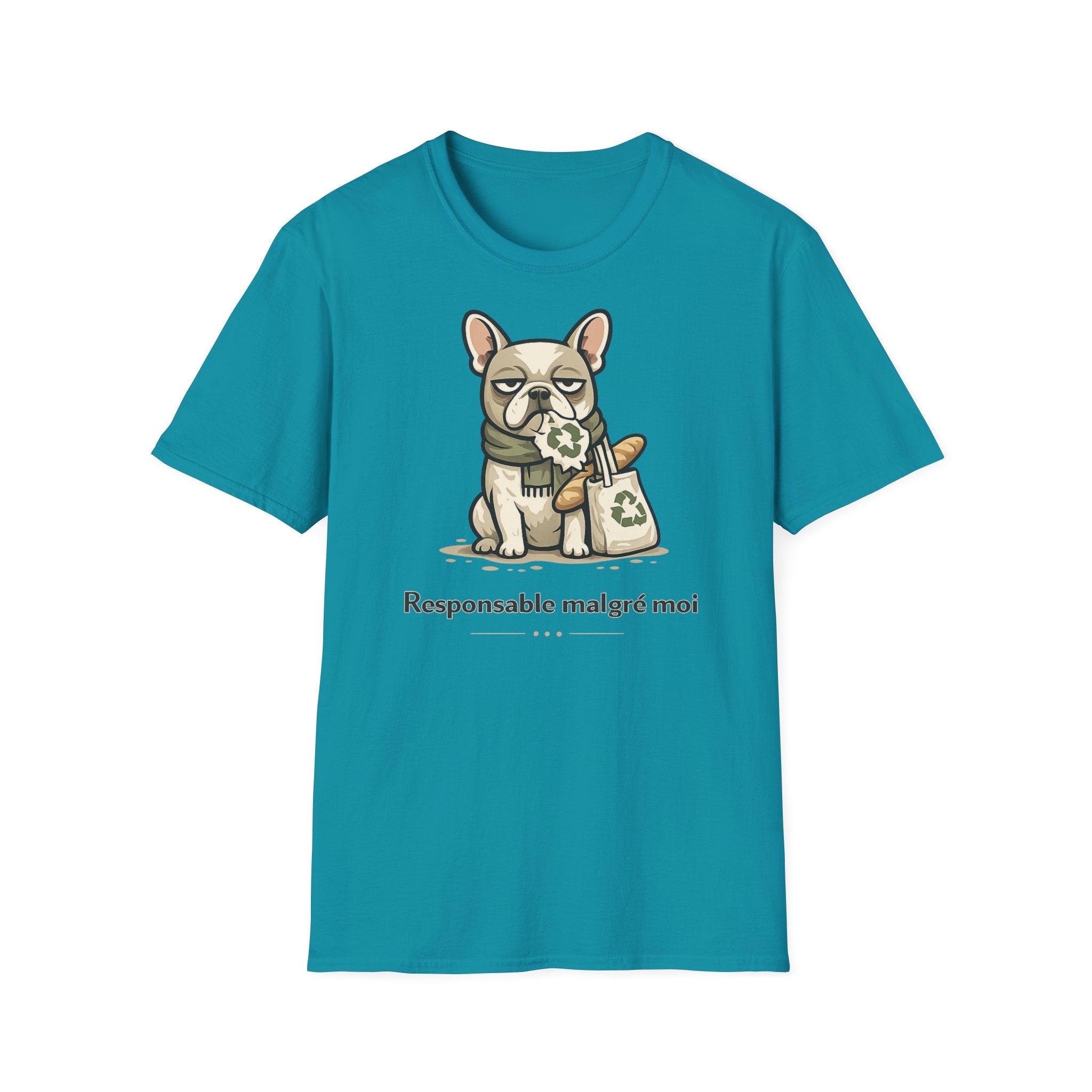 T-Shirt — Cute French Bulldog Graphic “Responsable malgré moi”
