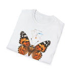 T-shirt illustré avec papillon