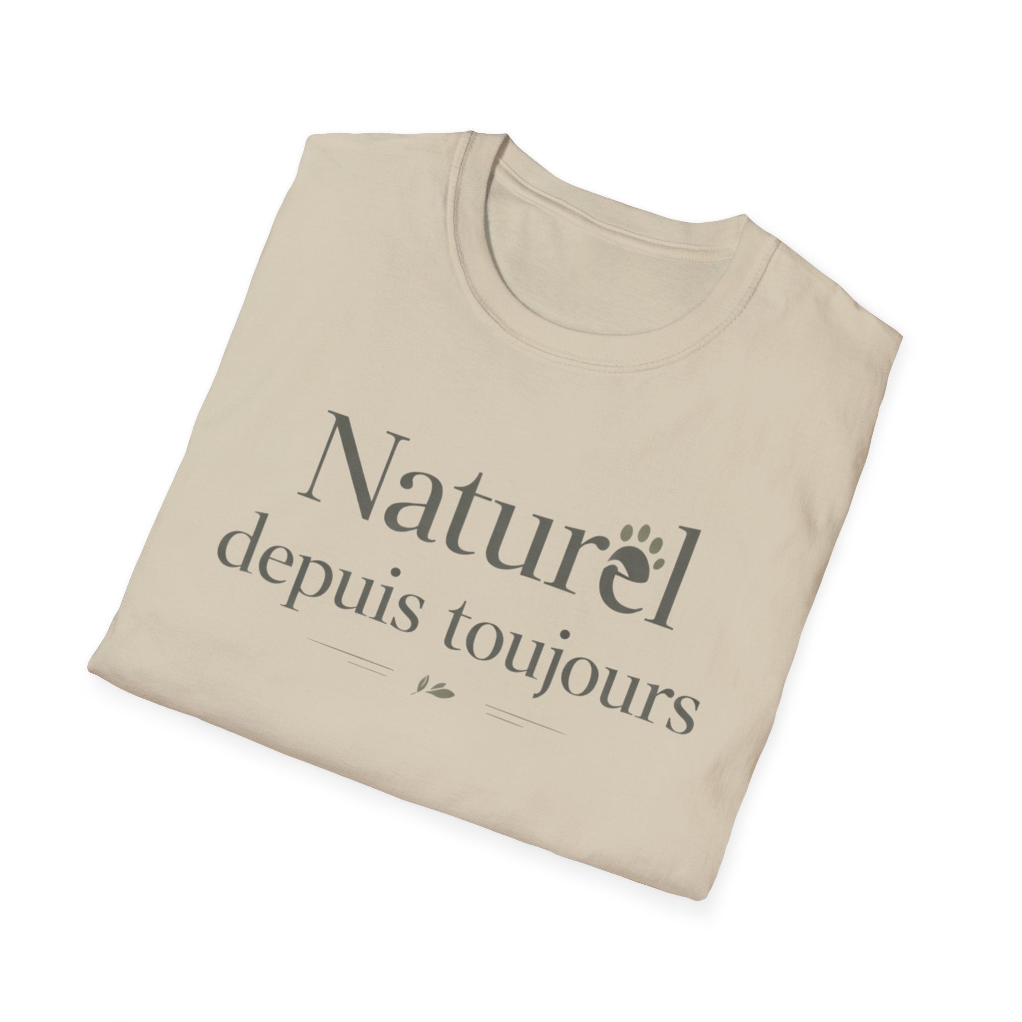 Naturel Depuis Toujours T-Shirt — Minimal French Botanical Tee