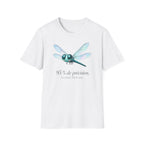 T-shirt illustré avec libellule — « 95 % de précision »