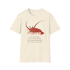 T-shirt illustré avec un homard — « Je n’ai pas peur »