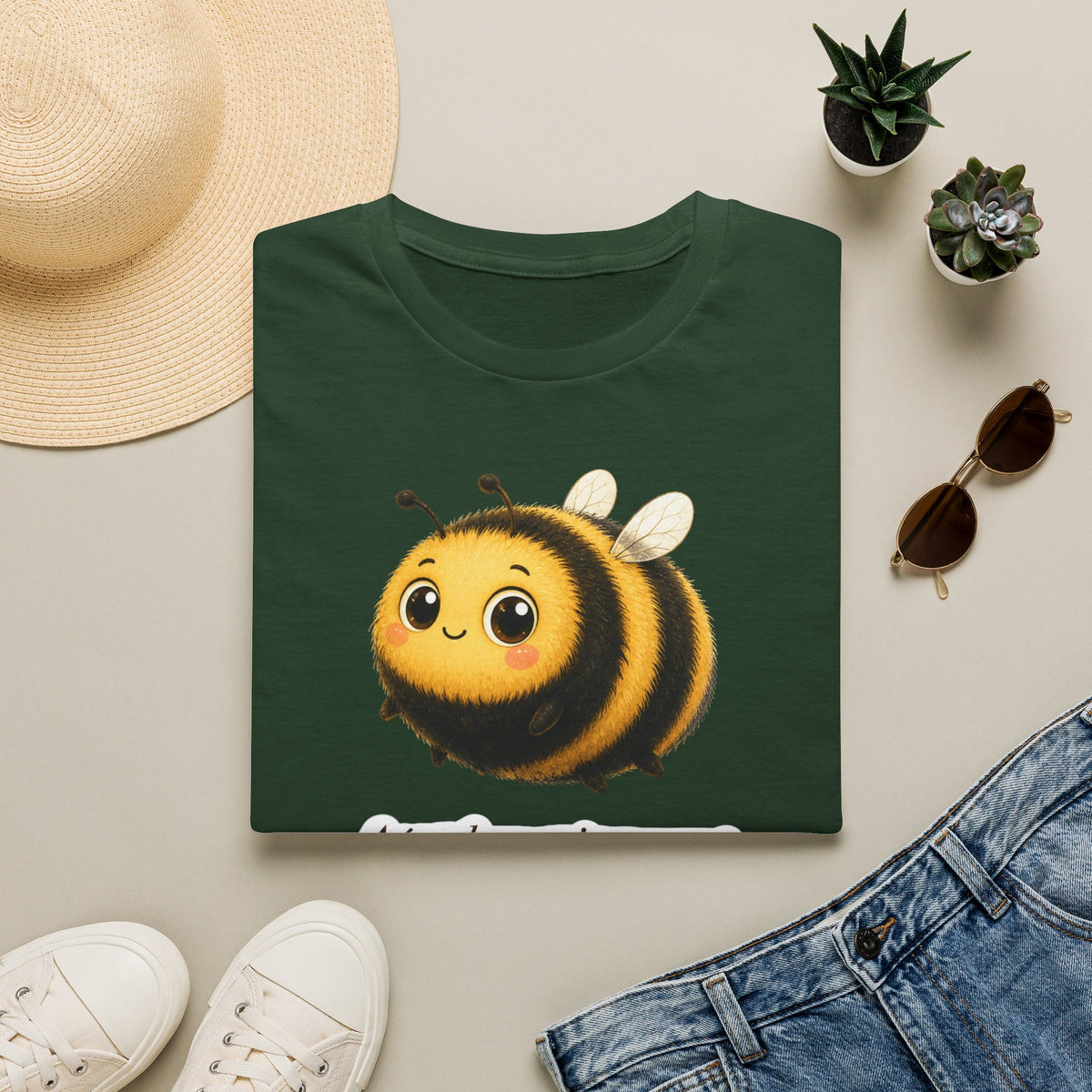 T-shirt Abeille mignonne — Adorable illustration de bourdon