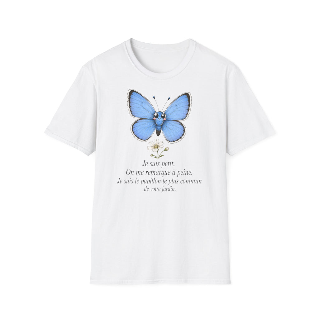 T-shirt papillon bleu