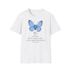 T-shirt papillon bleu