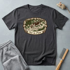 T-shirt — Graphique vintage nature lapin «Sur la piste»