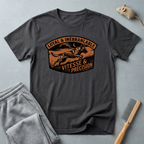 T-shirt écusson Berger allemand — «Loyal & Inébranlable / Vitesse & Précision» Blason vintage