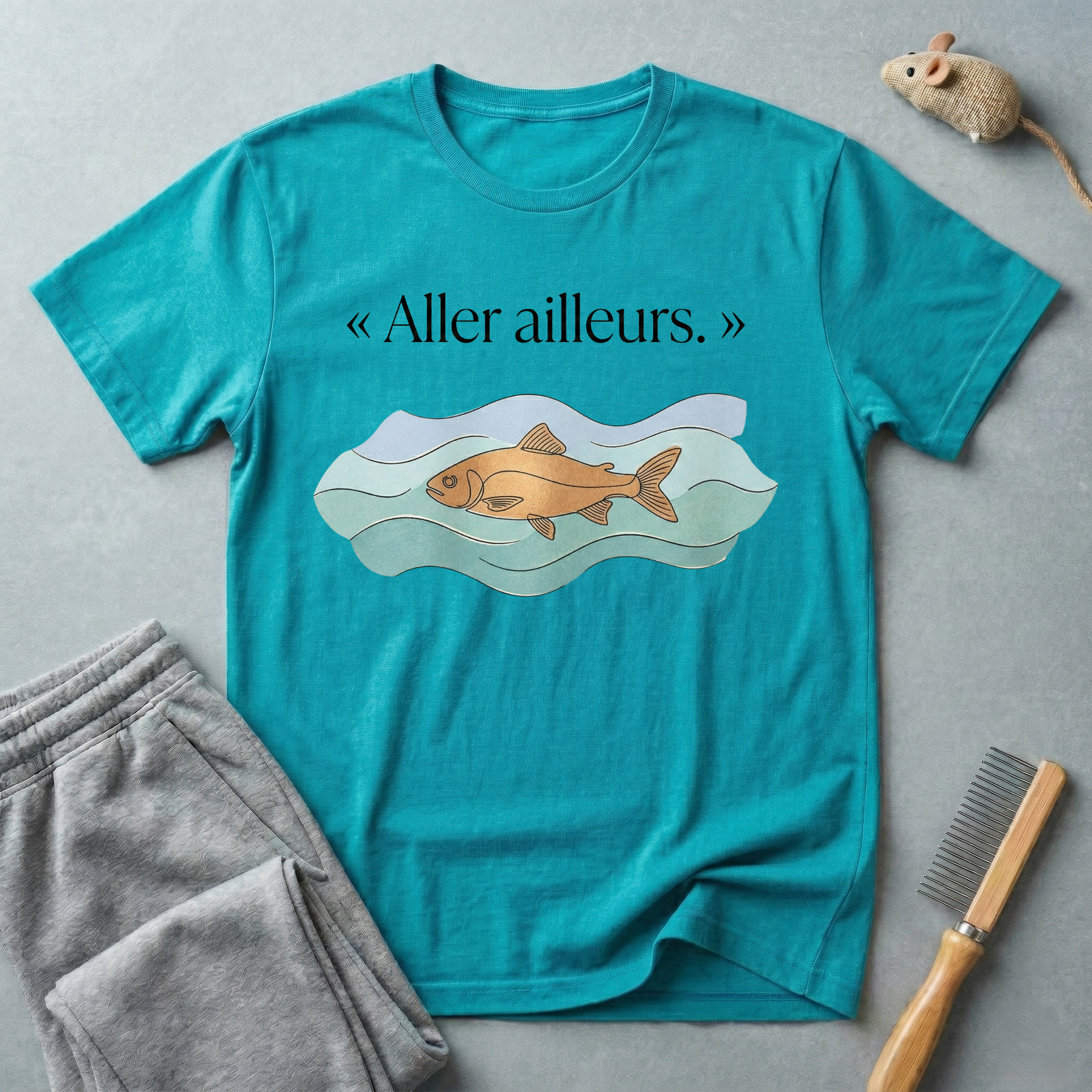 T-shirt Poisson «Aller Ailleurs»