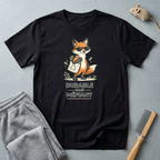 T-shirt illustration de renard — "Durable Mais Méfiant"