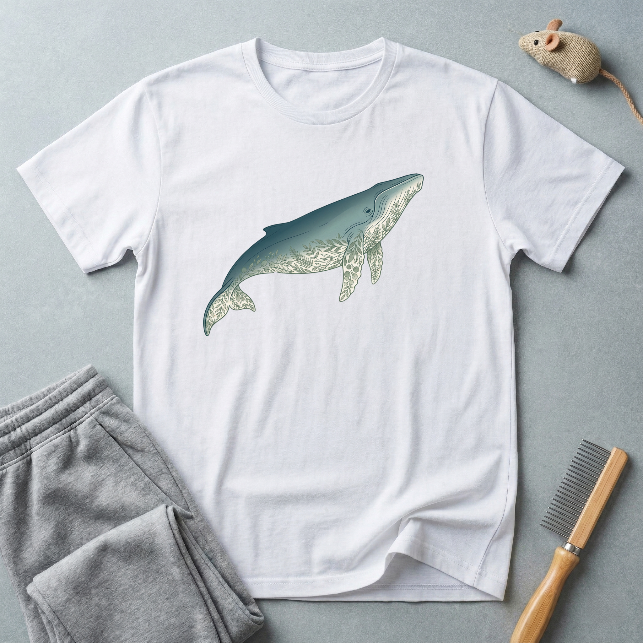 T-shirt graphique baleine — T-shirt faune marine
