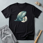 T-shirt graphique Baleine et tasse de café