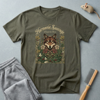 T-shirt Loup Floral — «Sauvagement Féroce» T-shirt graphique nature vintage 🐺🌿
