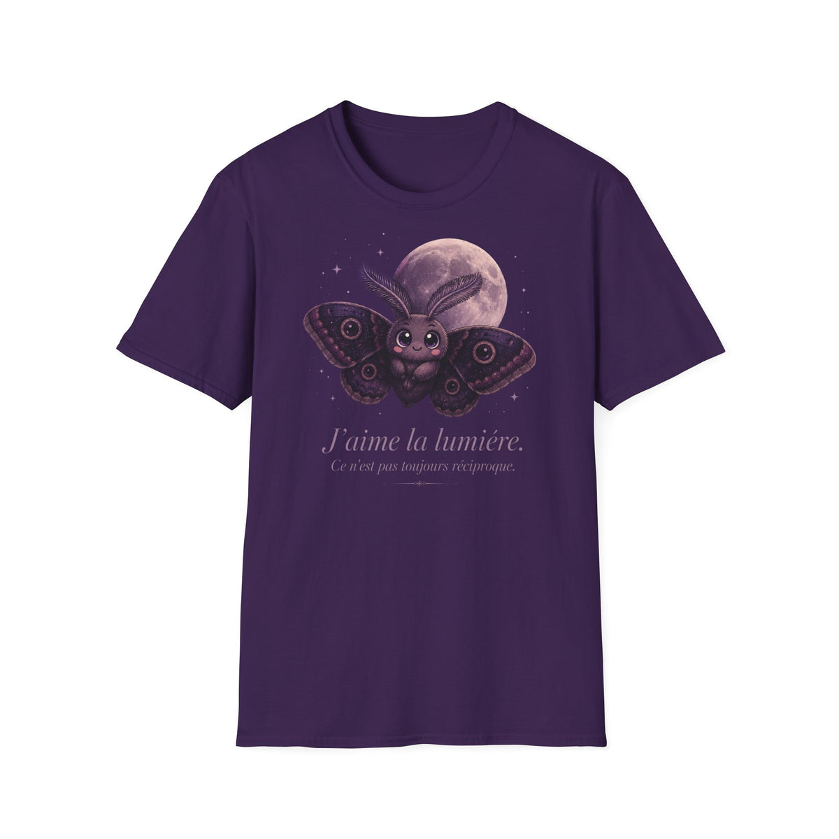 T-shirt avec papillon de nuit et lune — « La Lune » — T-shirt graphique