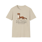 T-shirt — Adorable illustration d’hermine : « Je pèse 70 grammes, je chasse des lapins »