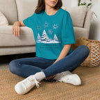 T-shirt Flocons de neige hivernaux — « Chaque flocon est unique » — T-shirt chaleureux pour les fêtes de fin d’année