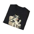Cow Lounge T-Shirt — Cute Relaxing Cow Illustration with “De rien” Text