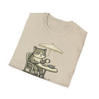 Lazy Cat Café T‑Shirt – 'J'avais raison mais j'ai la flemme' French Cat Graphic Tee