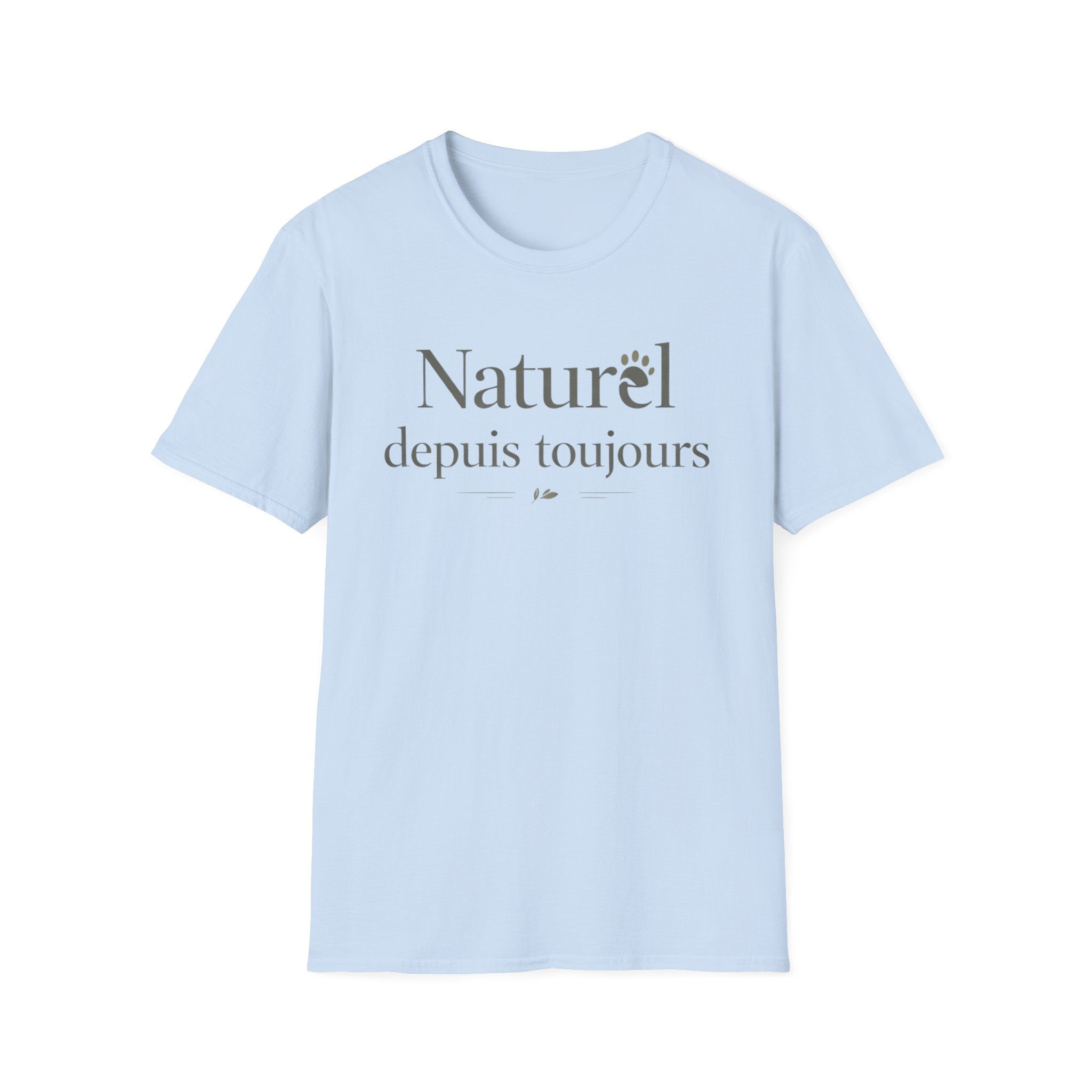 Naturel Depuis Toujours T-Shirt — Minimal French Botanical Tee