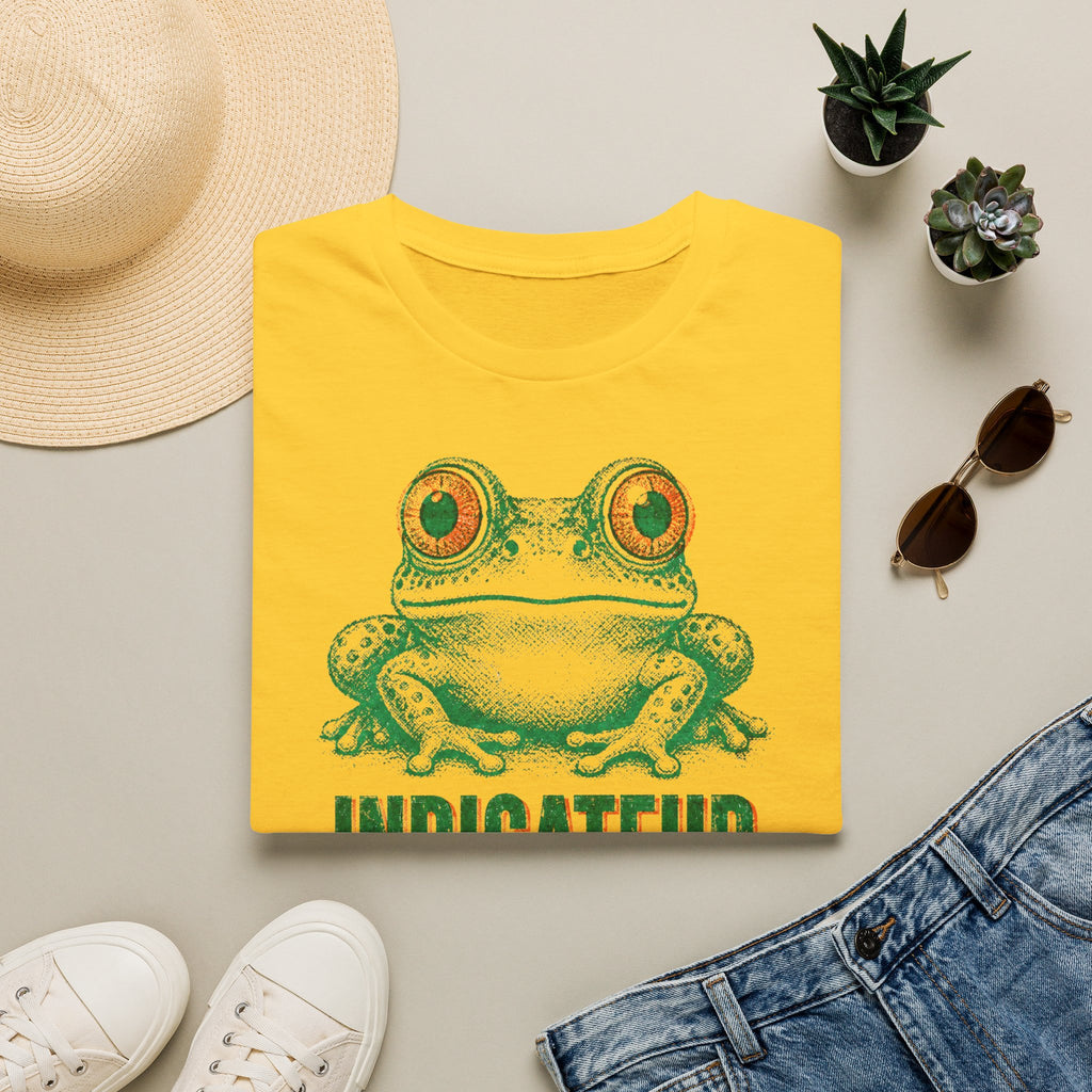 T-shirt illustré avec grenouille — « Indicateur de qualité »
