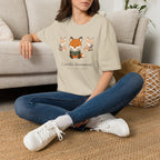 T-shirt Renards lecteurs — Adorables renards dessinés « Reconnecteur certifié »