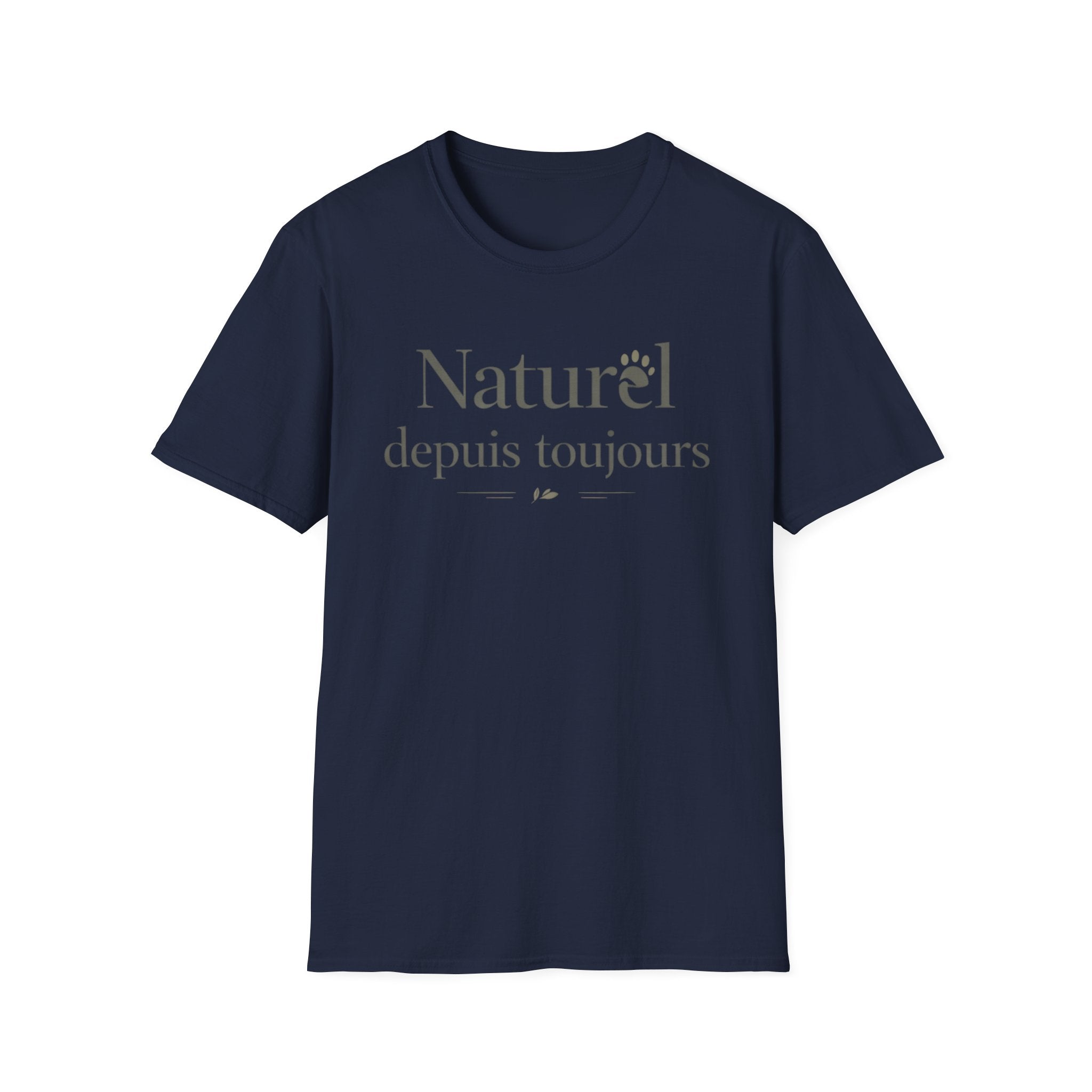 Naturel Depuis Toujours T-Shirt — Minimal French Botanical Tee