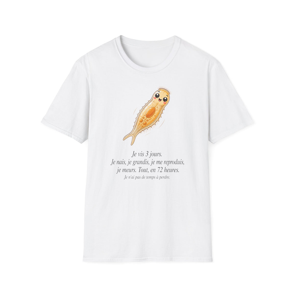 T-shirt — Adorable illustration de têtard (« Je suis 3 jours »)