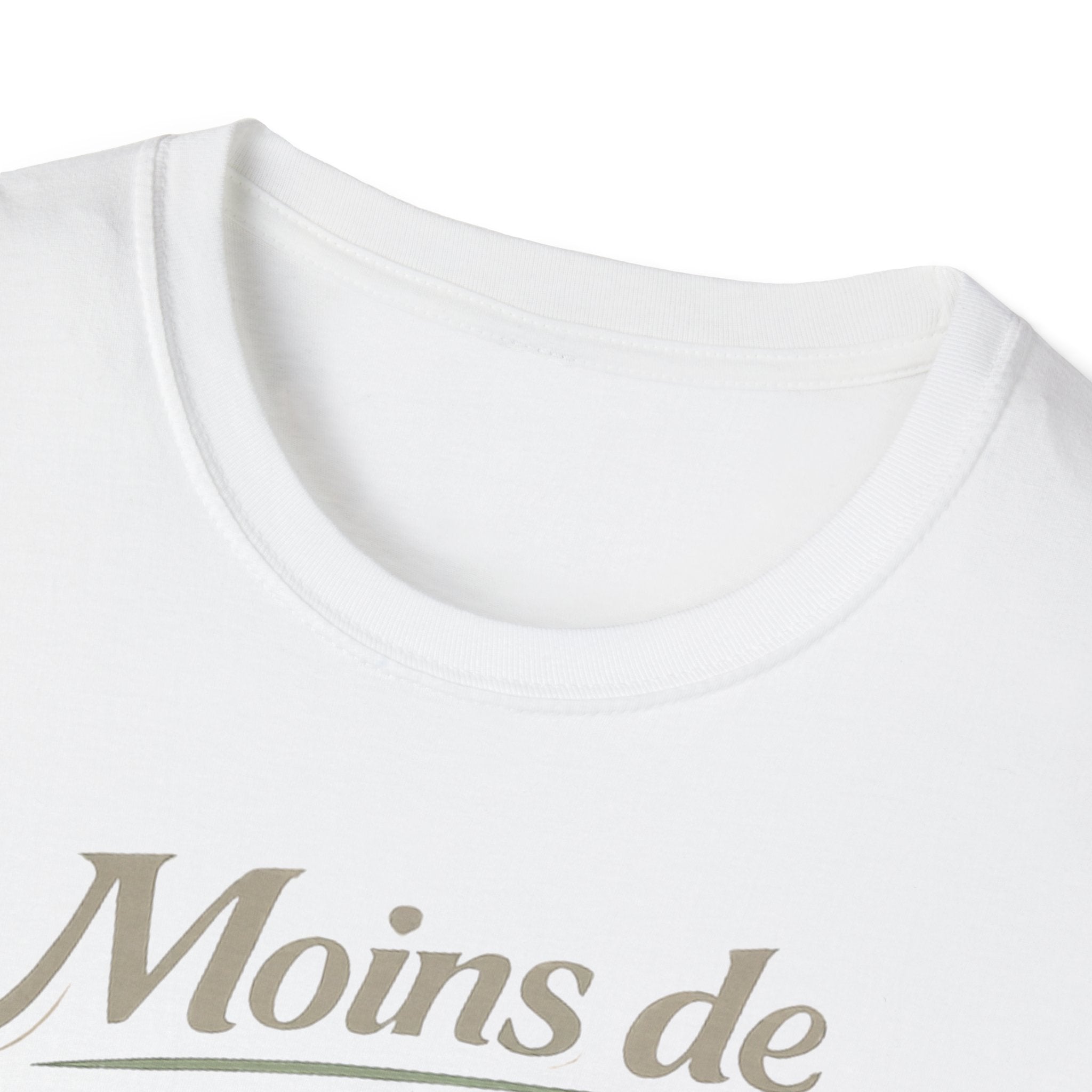T-Shirt — "Moins de Blabla, Plus de Compassion" French Typography Tee
