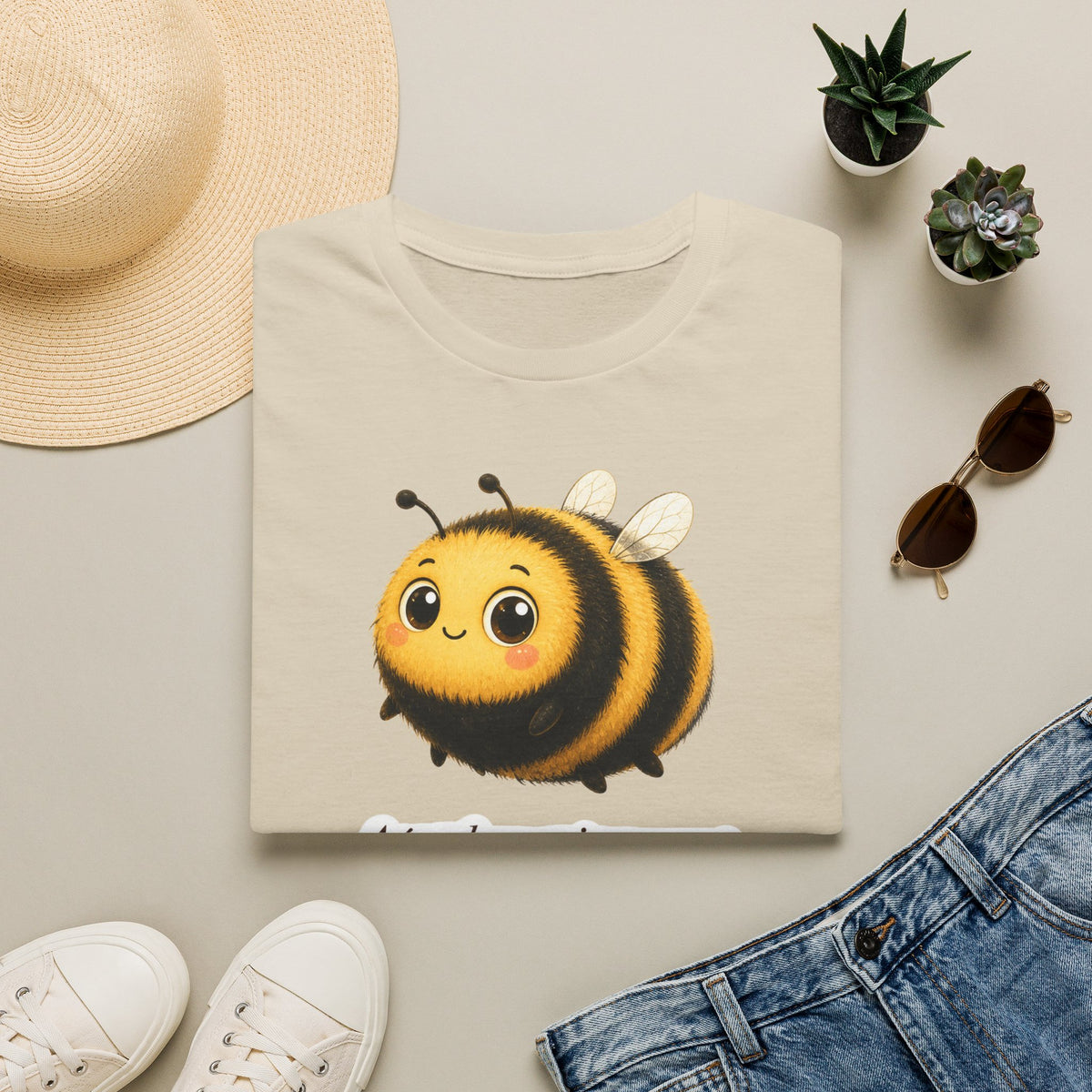 T-shirt Abeille mignonne — Adorable illustration de bourdon