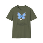 T-shirt papillon bleu