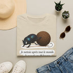 T-shirt — Scarabée bousier « Je recycle en 48 heures »