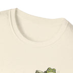 T-Shirt — Cute Frog at Desk "I'm Sorry, I'm Distracted" Graphic Tee