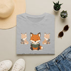 T-shirt Renards lecteurs — Adorables renards dessinés « Reconnecteur certifié »