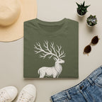 T-shirt illustré avec cerf — « DIGNE. » — T-shirt graphique inspiré de la nature