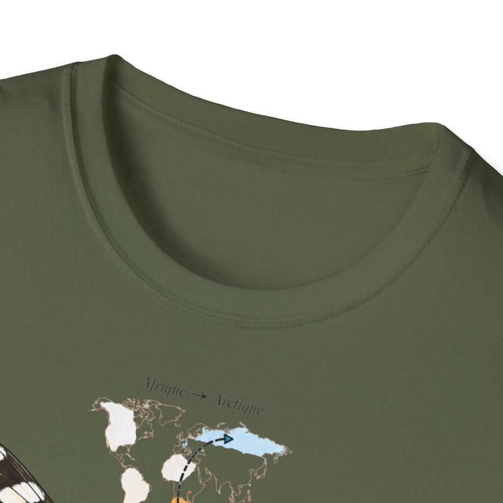 T-shirt illustré avec papillon