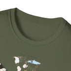 T-shirt illustré avec papillon