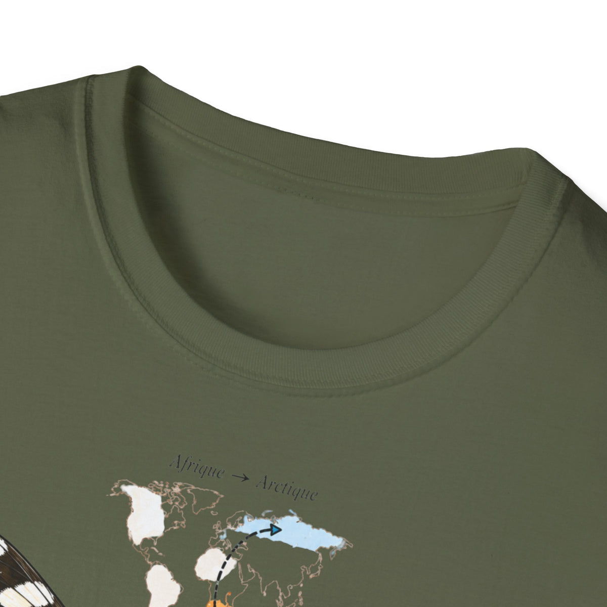 T-shirt illustré avec papillon