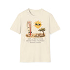 T-shirt graphique « Canicule » — Design thermomètre ensoleillé affichant 42 °C