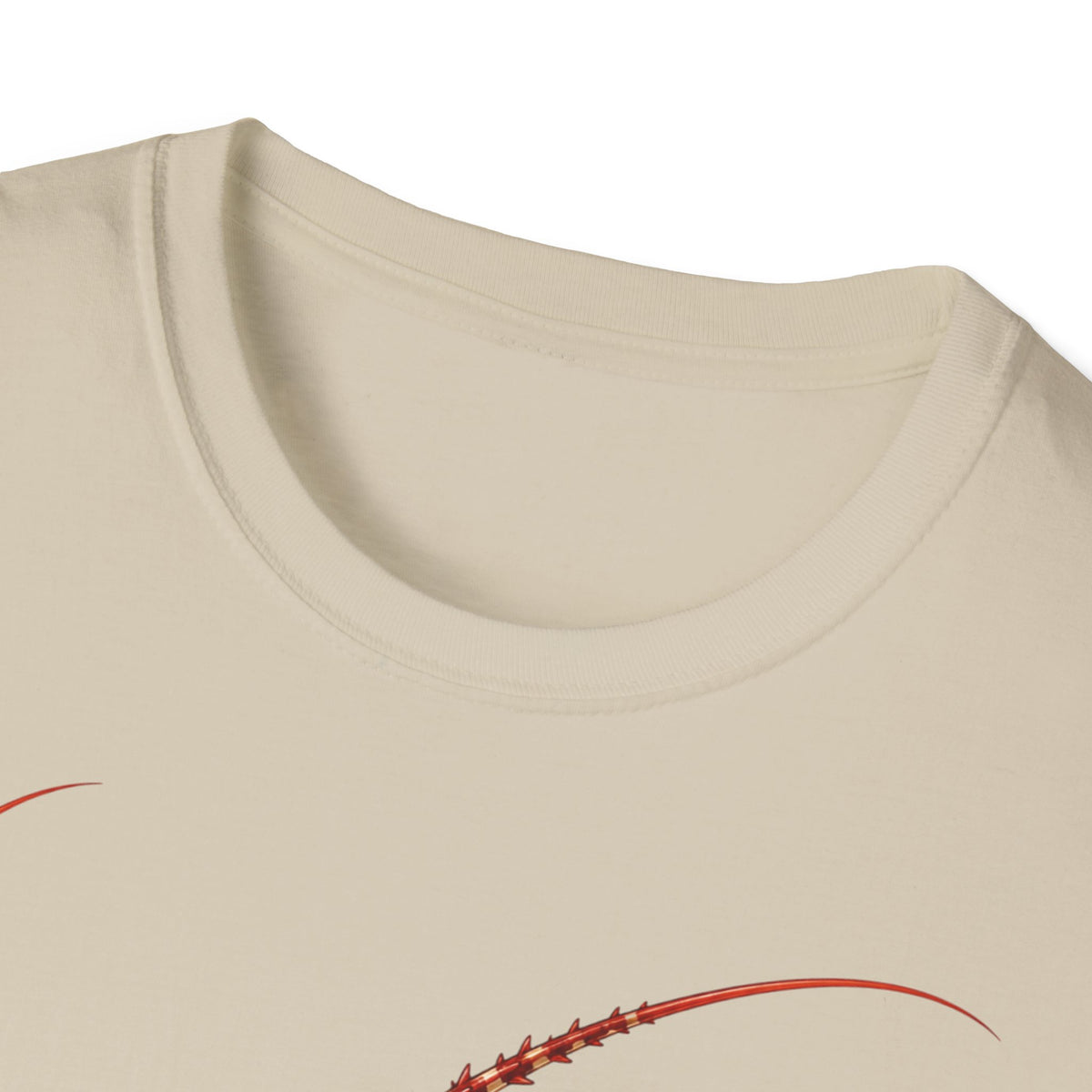 T-shirt illustré avec un homard — « Je n’ai pas peur »