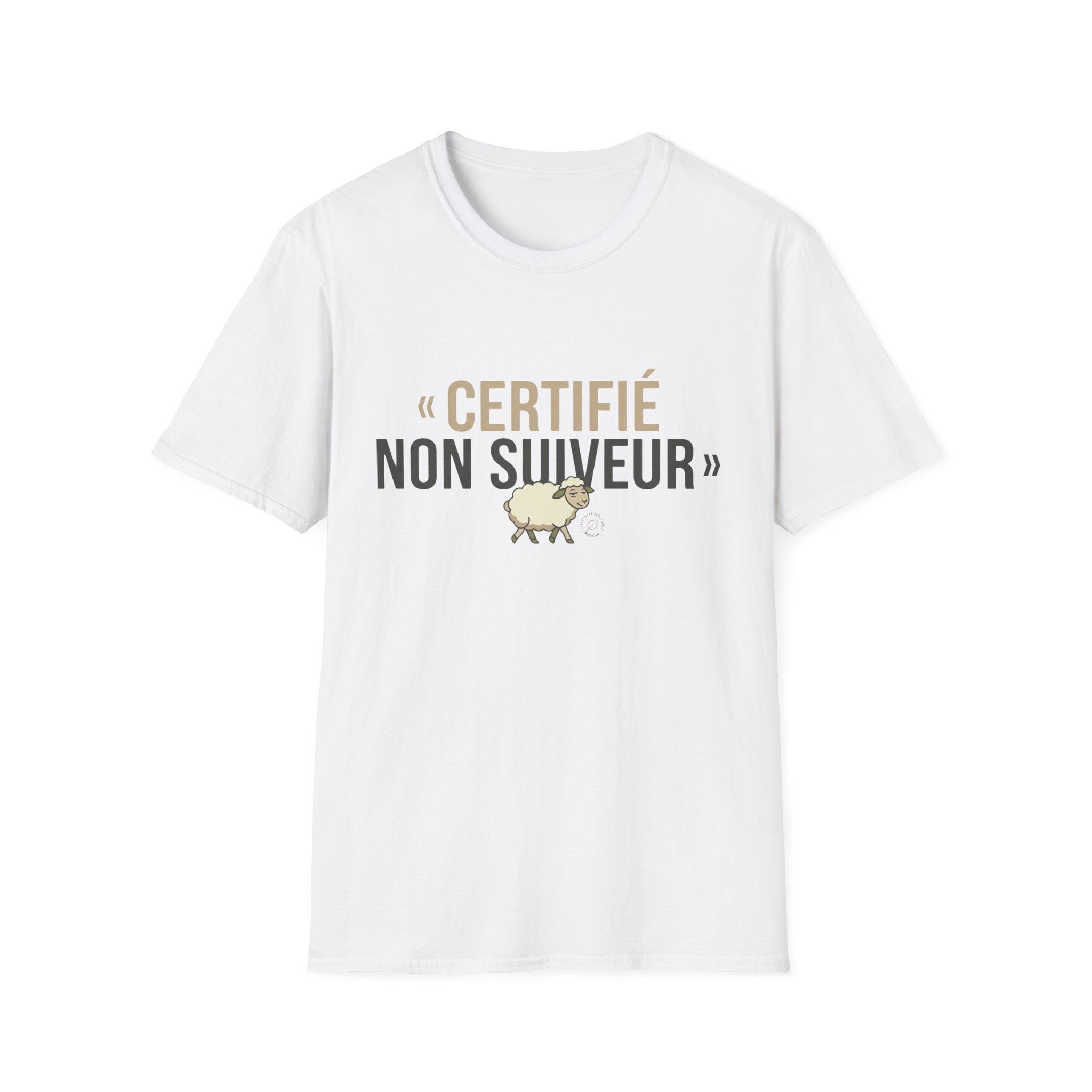 T-Shirt — "Certifié Non Suiveur" Goat Graphic