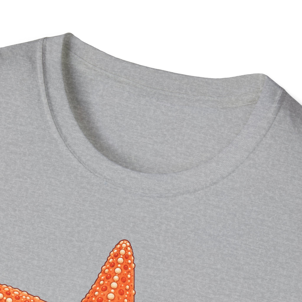 T-shirt graphique avec étoile de mer — Jolie étoile de mer orange