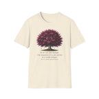 T-Shirt — Cute Purple Tree Illustration with French Quote