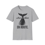 Whale Tail 'En Route' T-Shirt — Nautical Travel Graphic Tee