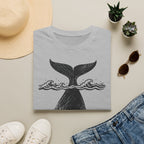 Whale Tail 'En Route' T-Shirt — Nautical Travel Graphic Tee