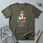 T-shirt illustration de renard — "Durable Mais Méfiant"