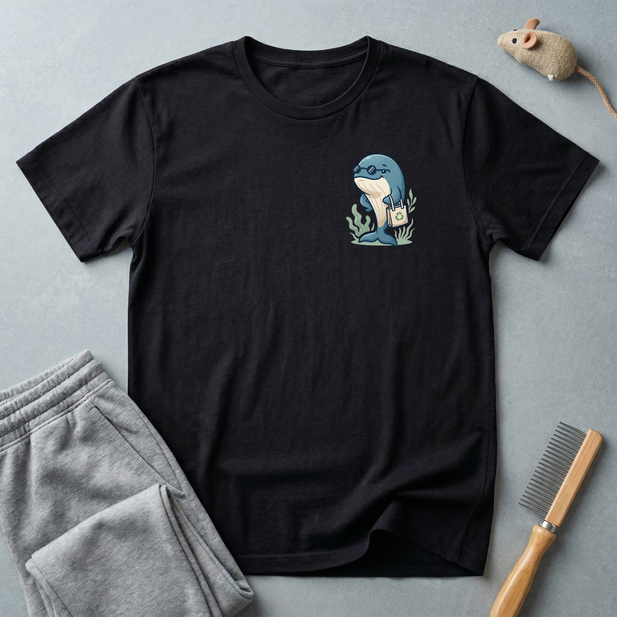 T-shirt graphique Baleine avec sac écolo