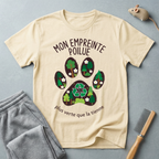 "Mon empreinte poilue" Graphisme de patte florale
